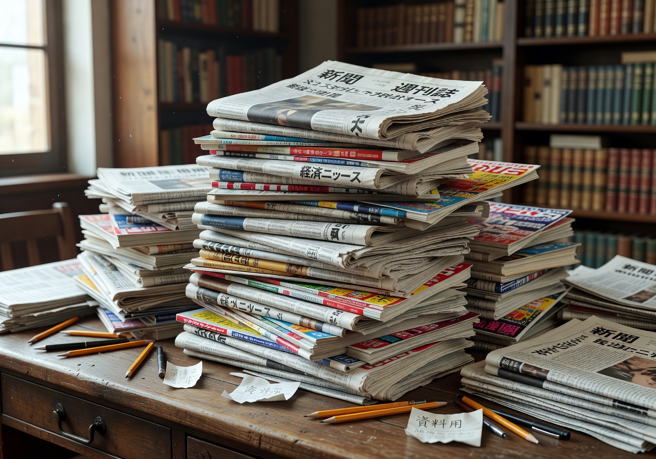 Newspapers and reading materials