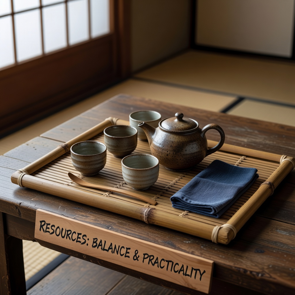 Traditional Japanese tea set