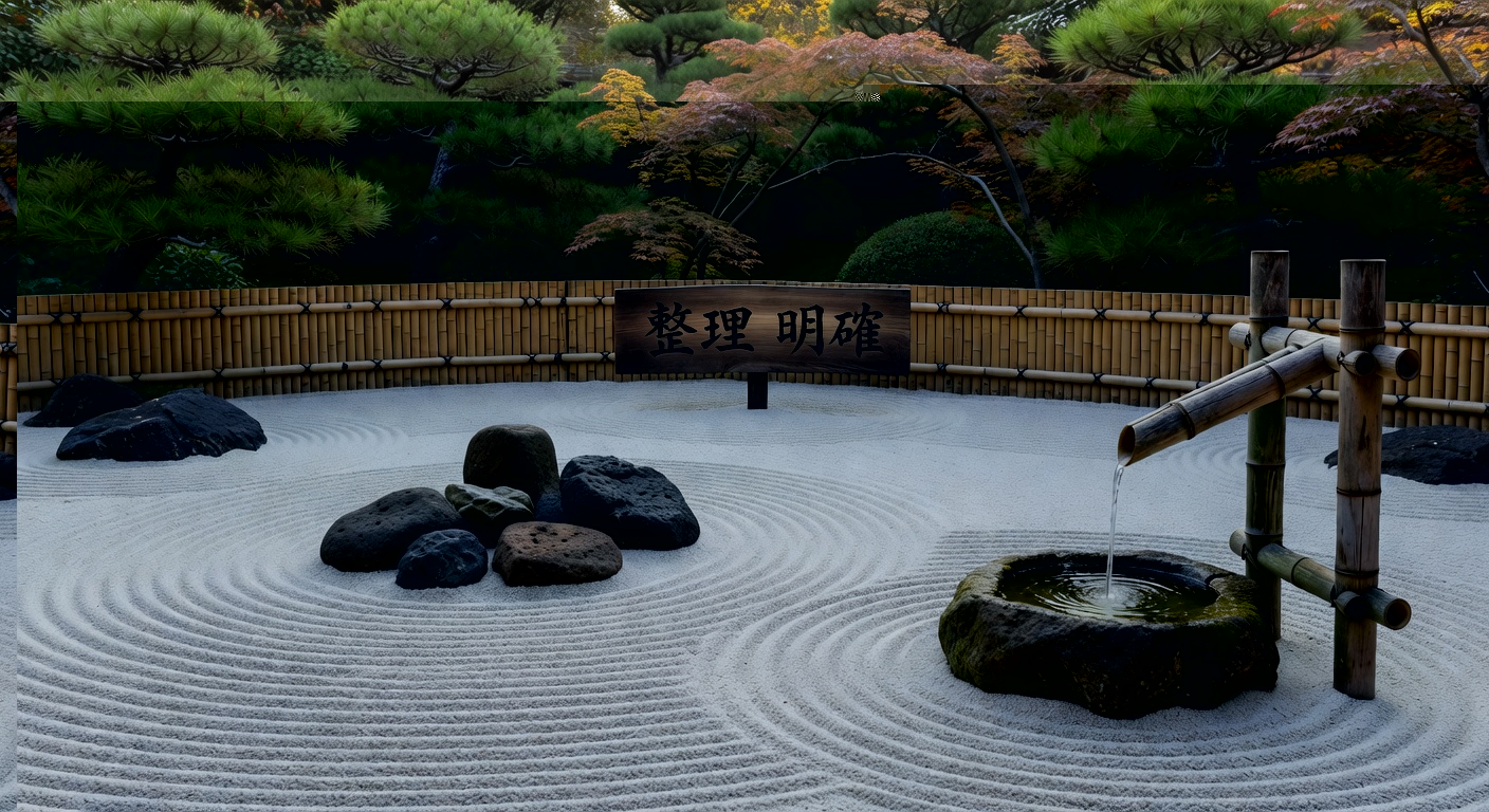 Zen garden — balance and clarity